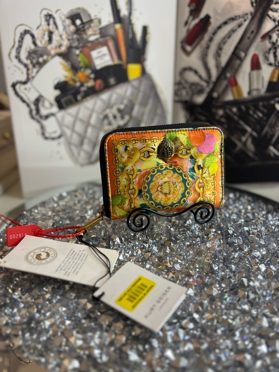 Kurt Geiger Handbags - Kurt Geiger RARE London Small Scarf Print Wallet NWT